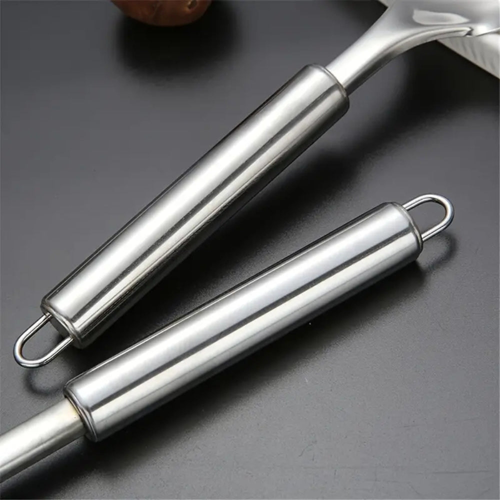 5-Piece Stainless Steel Kitchen Utensil Set with Ergonomic Handles