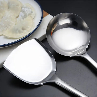 5-Piece Stainless Steel Kitchen Utensil Set with Ergonomic Handles