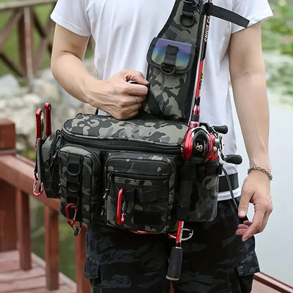 Multifunctional Outdoor Fishing Backpack Waterproof Tackle Bag Fishing Gear
