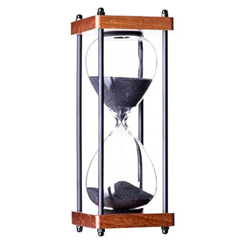 60 Minute Sand Timer Elegant Hourglass Time Management Decor Clock