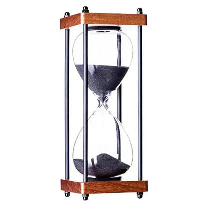 60 Minute Sand Timer Elegant Hourglass Time Management Decor Clock