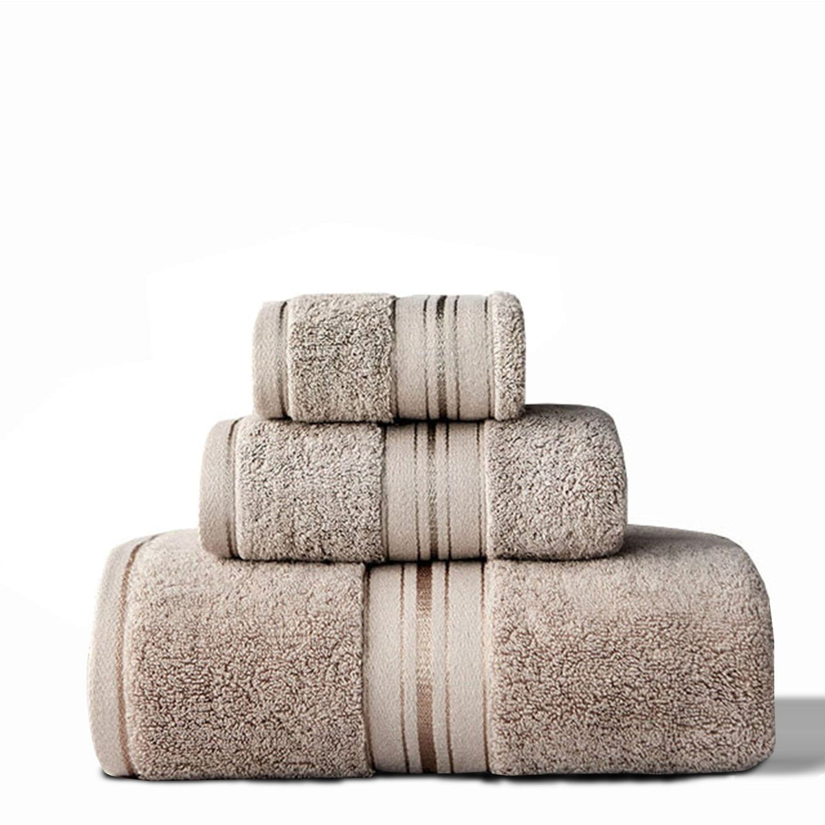 700 GSM Egyptian Cotton Towel Set with Washcloth, Hand Towel and Bath Towel