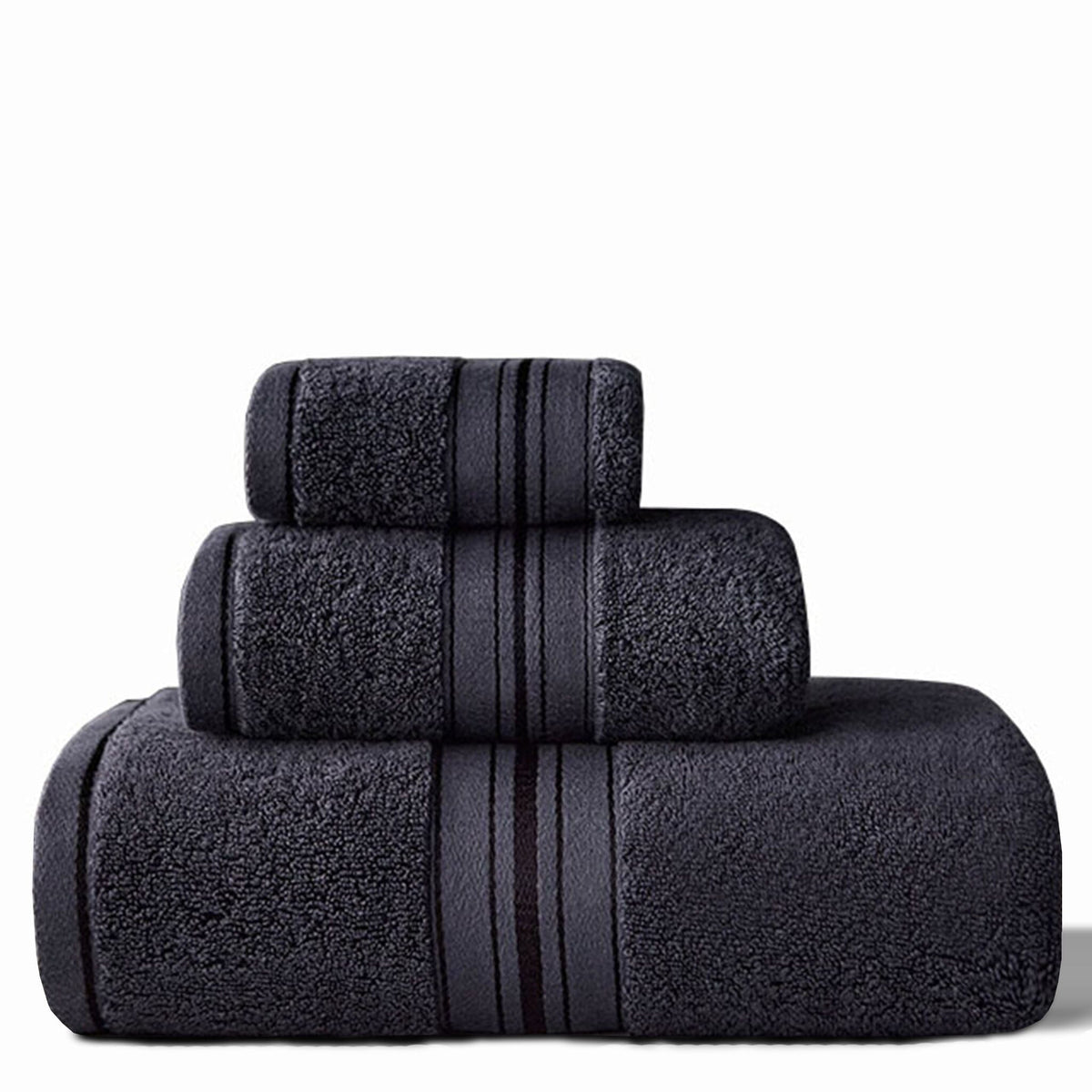 700 GSM Egyptian Cotton Towel Set with Washcloth, Hand Towel and Bath Towel