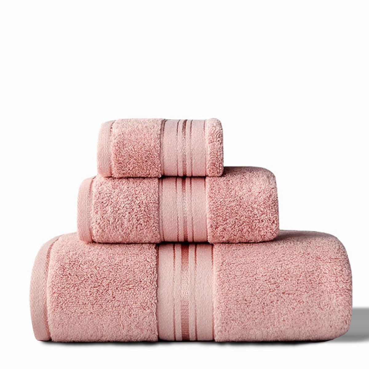 700 GSM Egyptian Cotton Towel Set with Washcloth, Hand Towel and Bath Towel
