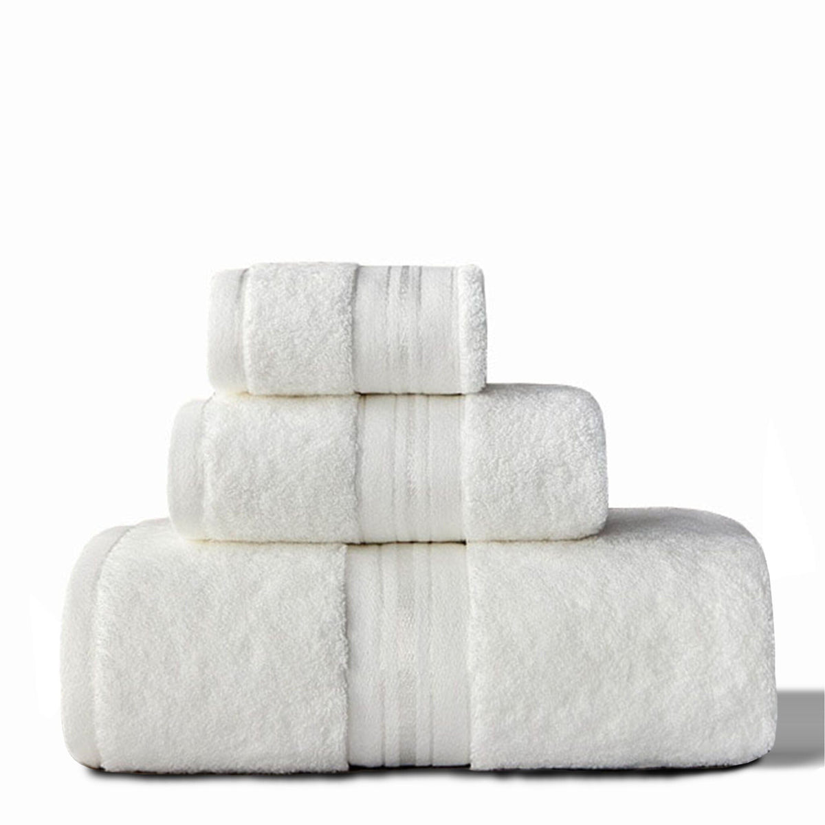 700 GSM Egyptian Cotton Towel Set with Washcloth, Hand Towel and Bath Towel