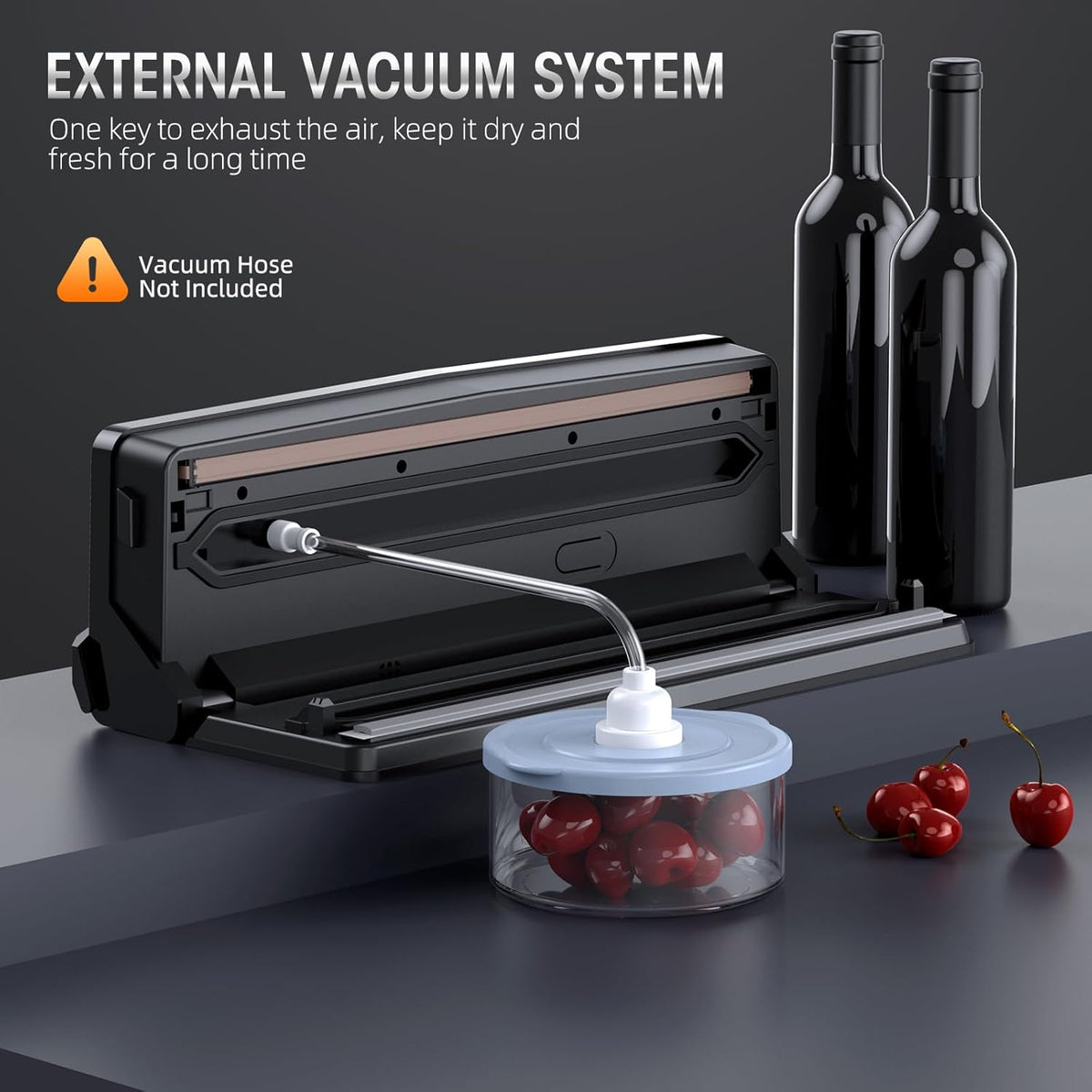 8 in 1 Vacuum Sealer Food Saver Machine with Built In Cutter for Fresh Storage