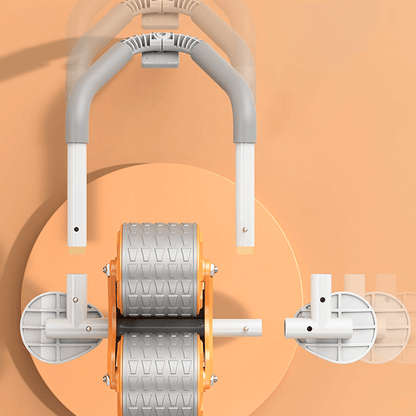 Abdominal Exercise Trainer with Padded Supports, Magnetic Timer and Locking System