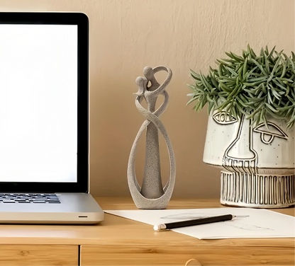 Abstract Embrace Figurine for Elegant Home Decor and Meaningful Gifting