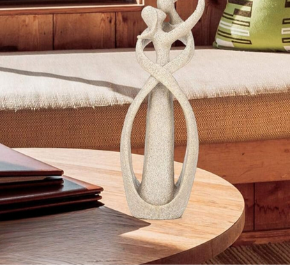 Abstract Embrace Figurine for Elegant Home Decor and Meaningful Gifting