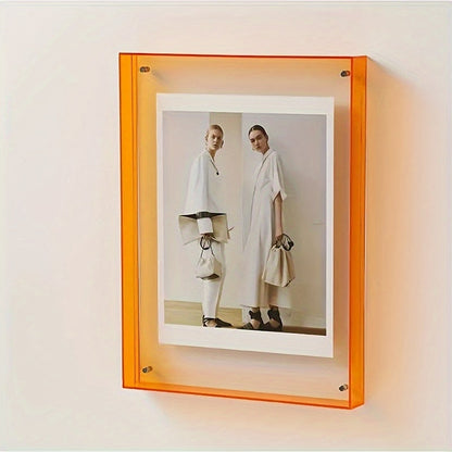 Acrylic Photo Frame – Transparent Colourful Design for Photos and Art Prints