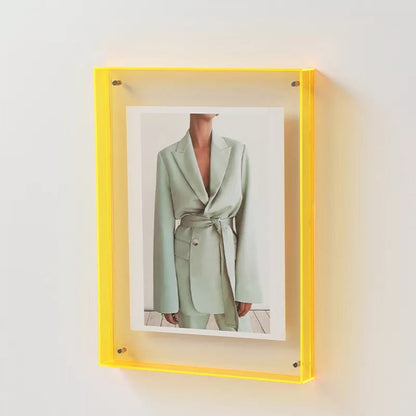 Acrylic Photo Frame – Transparent Colourful Design for Photos and Art Prints