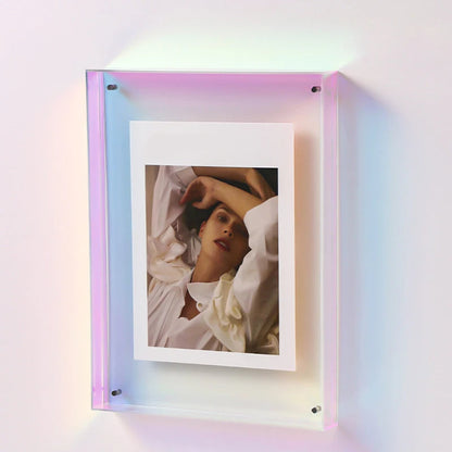 Acrylic Photo Frame – Transparent Colourful Design for Photos and Art Prints