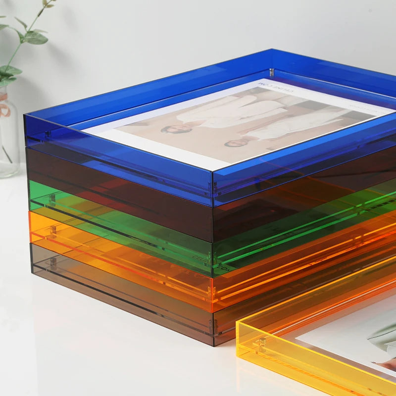 Acrylic Photo Frame – Transparent Colourful Design for Photos and Art Prints
