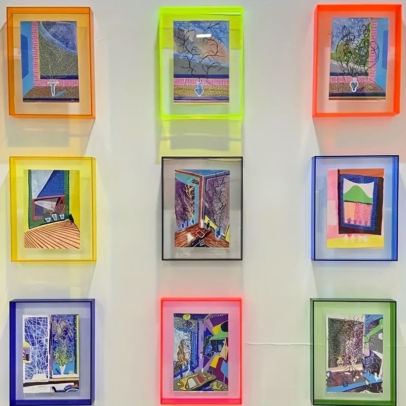 Acrylic Photo Frame – Transparent Colourful Design for Photos and Art Prints