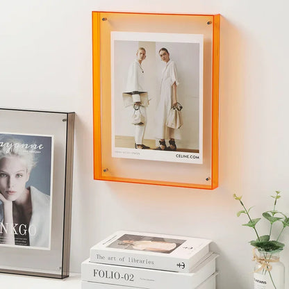 Acrylic Photo Frame – Transparent Colourful Design for Photos and Art Prints