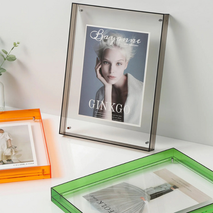 Acrylic Photo Frame – Transparent Colourful Design for Photos and Art Prints