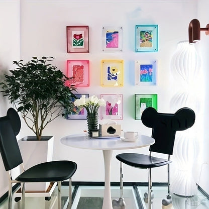 Acrylic Photo Frame – Transparent Colourful Design for Photos and Art Prints