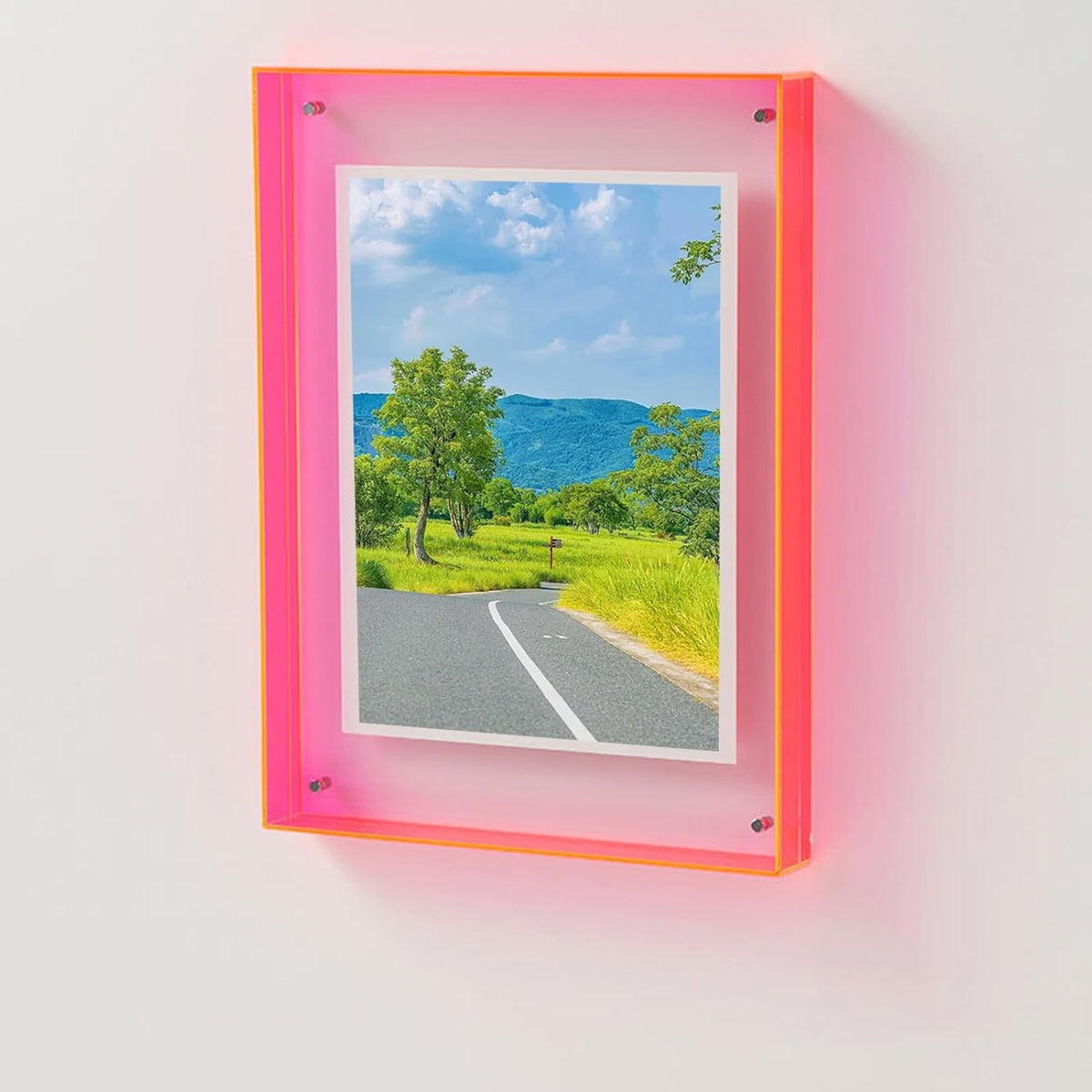 Acrylic Photo Frame – Transparent Colourful Design for Photos and Art Prints