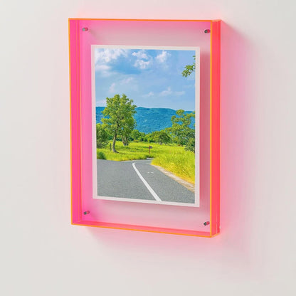 Acrylic Photo Frame – Transparent Colourful Design for Photos and Art Prints