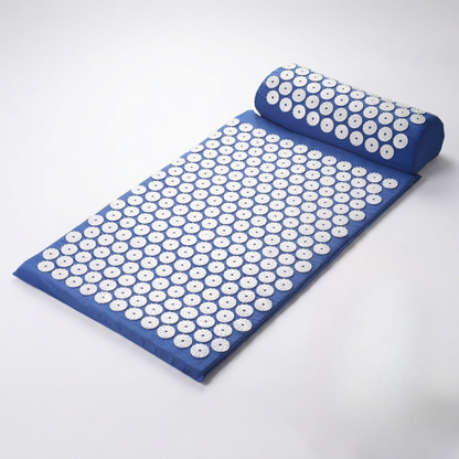 Acupressure Therapy Mat Set with Neck Support Cushion and Spike Discs