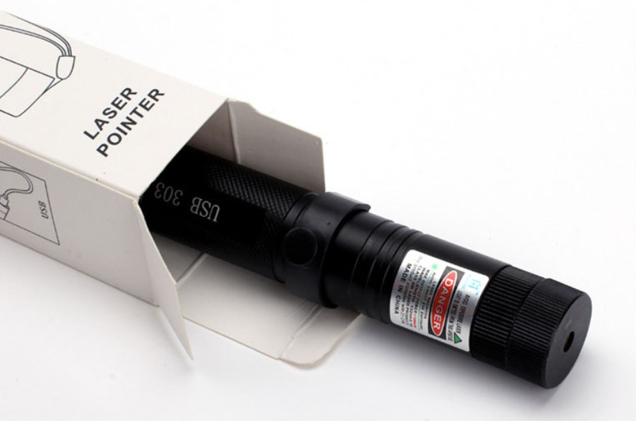 Adjustable Aluminium Laser Pointer with USB Rechargeable Battery