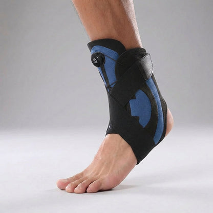 Adjustable Ankle Support Wrap with Spring Structure and Elastic Strap