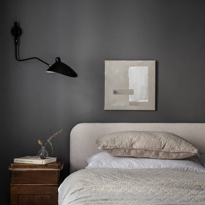 Adjustable Arm Metal Wall Sconce with LED Lighting in Black or White