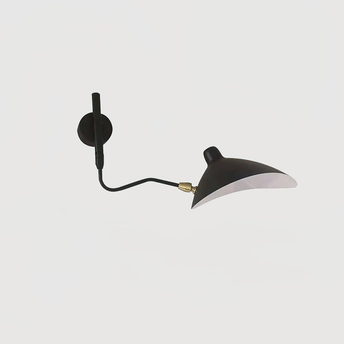 Adjustable Arm Metal Wall Sconce with LED Lighting in Black or White