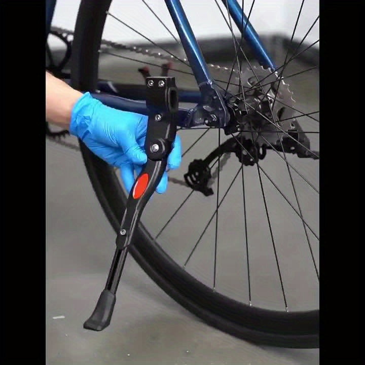 Adjustable Bicycle Side Kickstand with Aluminium and Plastic Construction