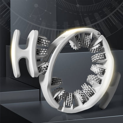 Adjustable Body Massage Roller with 360° Massage Rings and Removable Handle