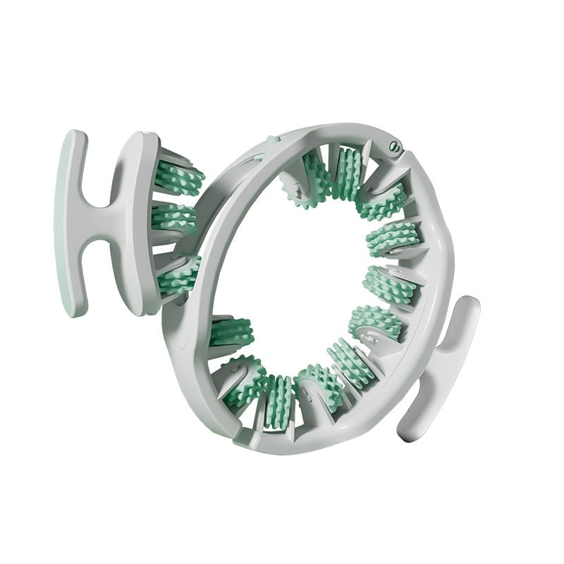 Adjustable Body Massage Roller with 360° Massage Rings and Removable Handle