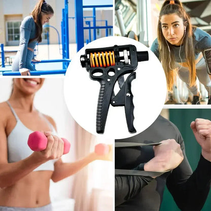 Adjustable Hand Grip Strengthener with Finger Expander for Forearm Training
