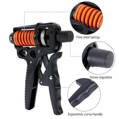 Adjustable Hand Grip Strengthener with Finger Expander for Forearm Training