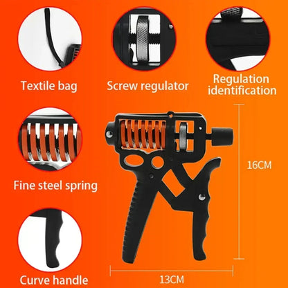 Adjustable Hand Grip Strengthener with Finger Expander for Forearm Training