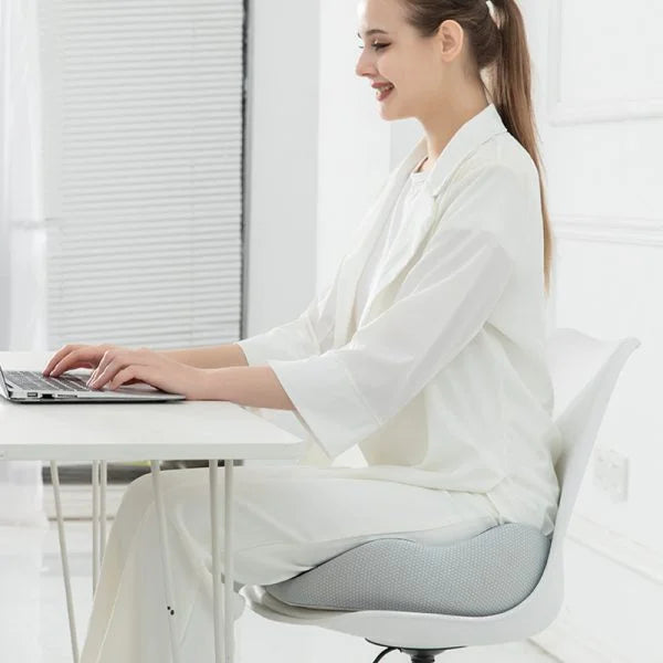 Adjustable Memory Foam Seat Cushion with Ergonomic Sit Bone Support