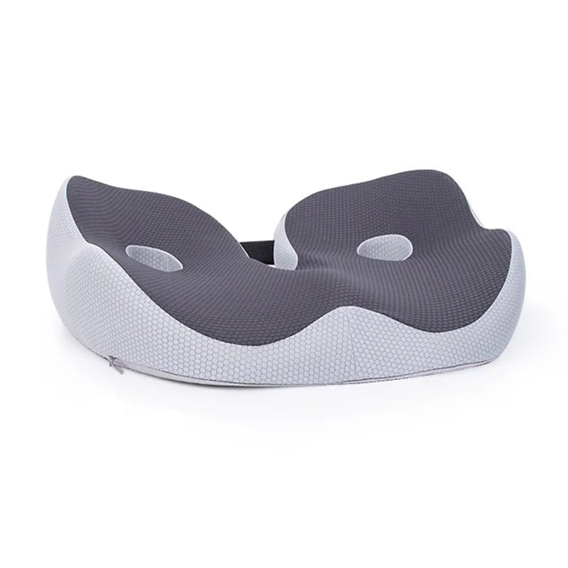 Adjustable Memory Foam Seat Cushion with Ergonomic Sit Bone Support