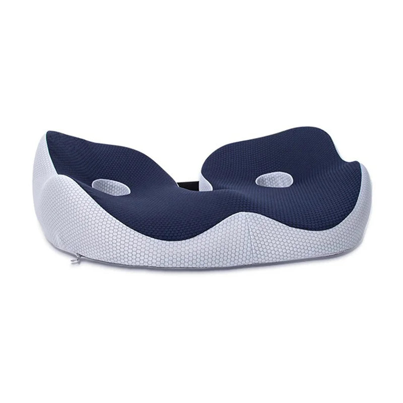 Adjustable Memory Foam Seat Cushion with Ergonomic Sit Bone Support