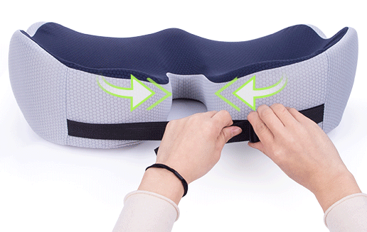 Adjustable Memory Foam Seat Cushion with Ergonomic Sit Bone Support