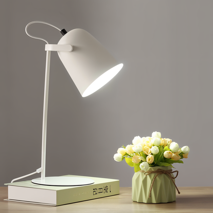 Adjustable Nordic Table Lamp with Rotating Shade for Desk and Bedside Lighting