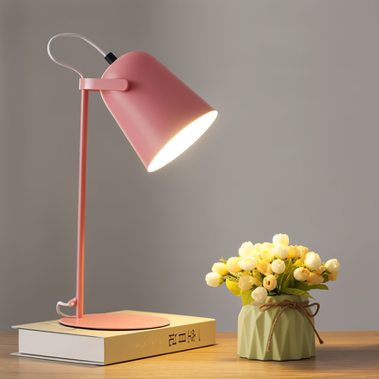 Adjustable Nordic Table Lamp with Rotating Shade for Desk and Bedside Lighting