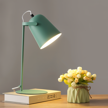 Adjustable Nordic Table Lamp with Rotating Shade for Desk and Bedside Lighting