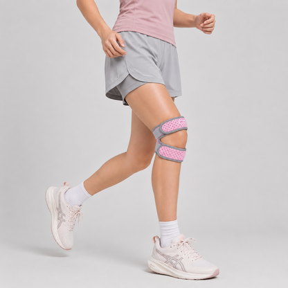 Adjustable Patellar Support Strap with Hook and Loop Closure
