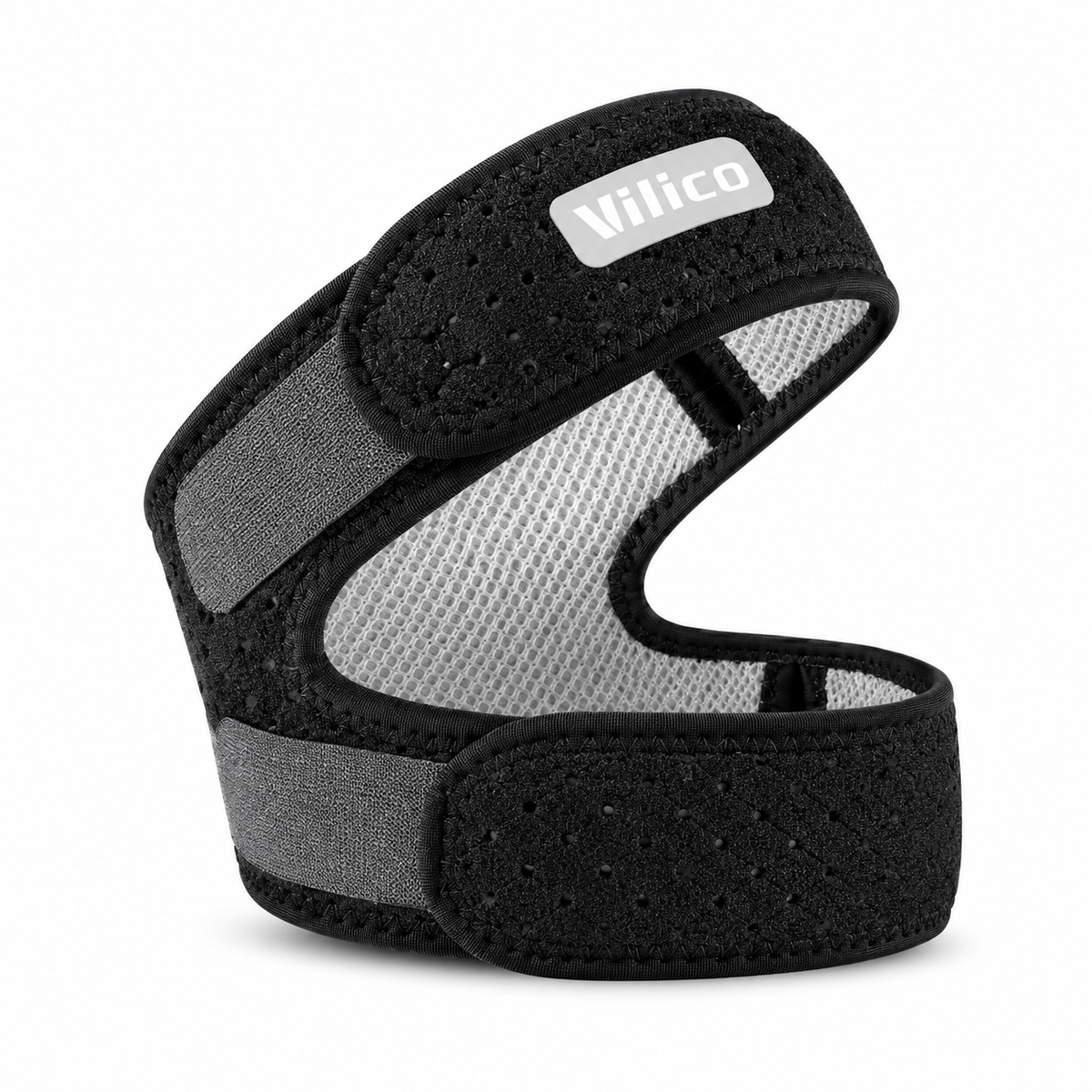 Adjustable Patellar Support Strap with Hook and Loop Closure