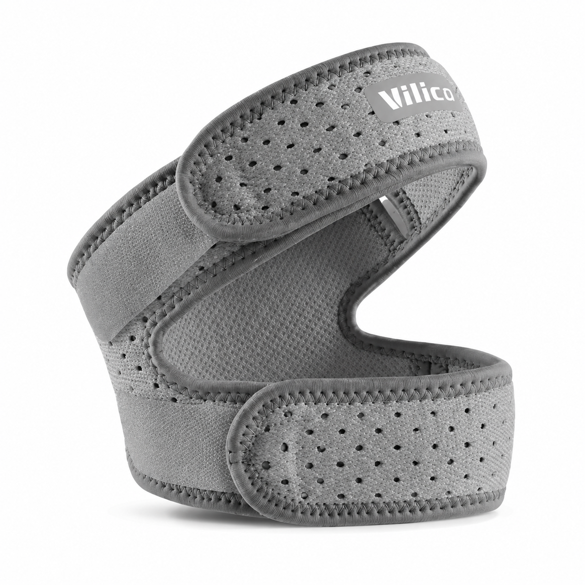 Adjustable Patellar Support Strap with Hook and Loop Closure