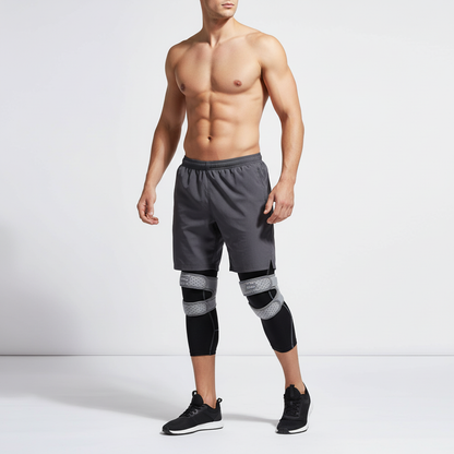 Adjustable Patellar Support Strap with Hook and Loop Closure