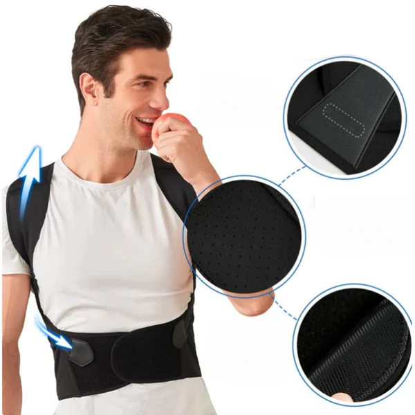 Adjustable Posture Corrector with Discreet Back and Shoulder Support