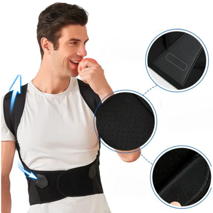 Adjustable Posture Corrector with Discreet Back and Shoulder Support