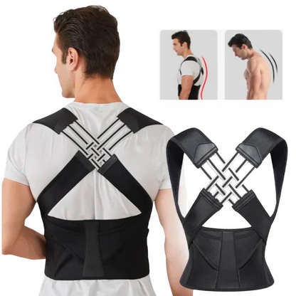 Adjustable Posture Corrector with Discreet Back and Shoulder Support