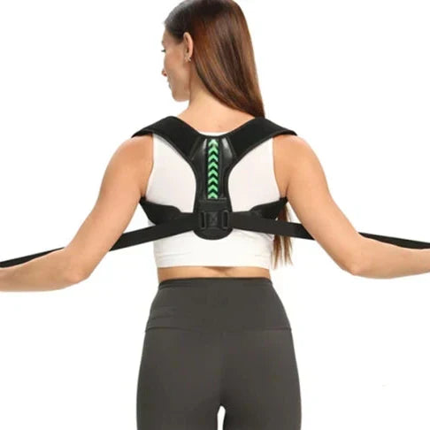Adjustable Posture Support Brace with Breathable Polyester Panels