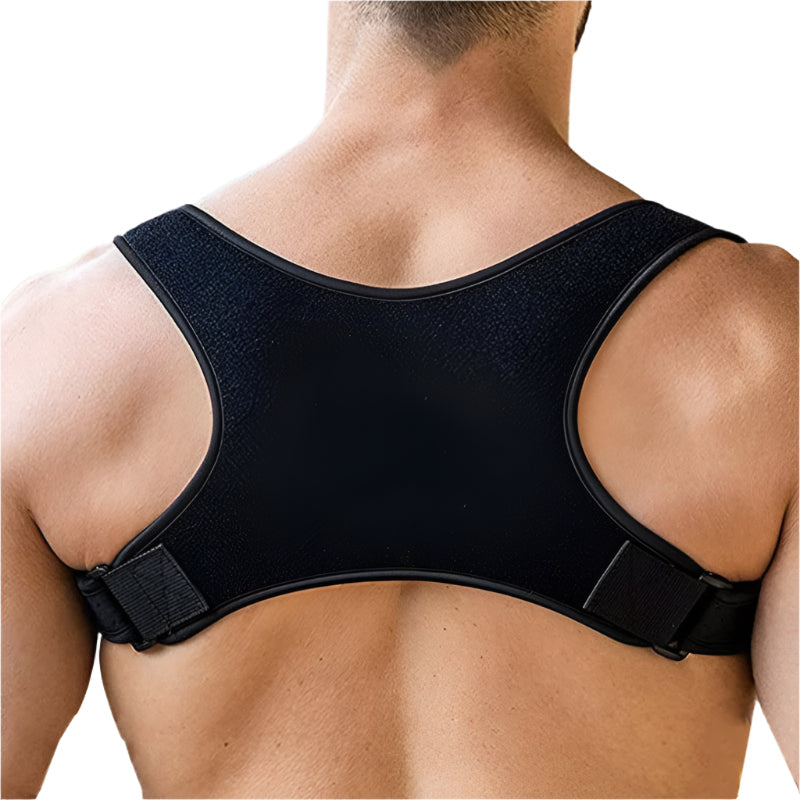 Adjustable Posture Support Brace with Lightweight Breathable Shoulder and Back Design